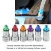 Car Brake Bleeder Wrench Kit 7‑12mm Rubber 6 Adapters 1 Drain Hose Brake Bleeder Spanner for Car for Light Truck for SUV