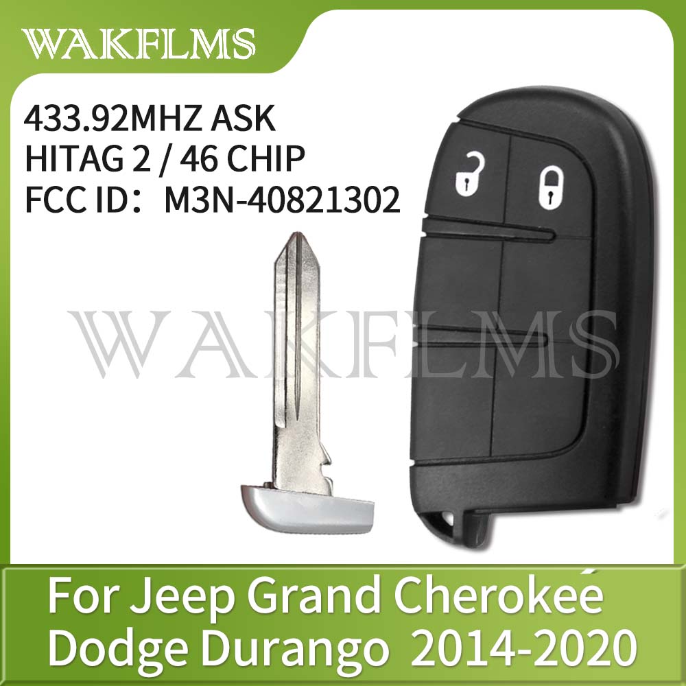 M3N-40821302 For Jeep Grand Cherokee Smart Remote Car Key Fob 433MHz ID46 Chip 2014 2015 2016 2017 2018 2019 2020