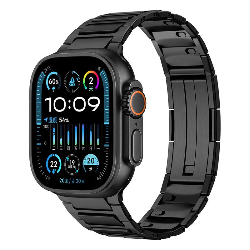 ULTRA 2/1 Stainless Steel Bracelet for Apple Watch Ultra 2 49mm Band Luxury Strap for IWatch 10 9 8 7 6 SE 5 4 45mm 46 44mm 41MM