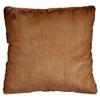 Coussin - Non Précisé - Marron - Cuir Synthétique - 60 X 60 Cm - Texture Douce