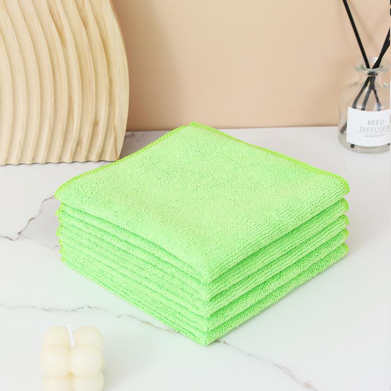 Cross-Border Microfiber Kitchen and Car Cleaning Cloths - Absorbent, Non-Shedding Towels and Scouring Pads