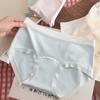 Women's Spring and Autumn 32A Antibacterial Mid-waist Traceless Extended Crotch Panties