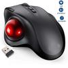 Wireless Trackball Mouse Rechargeable Bluetooth Mouse Ergonomic Gaming Mouse Adjustable DPI 2.4G Mice for Computer PC