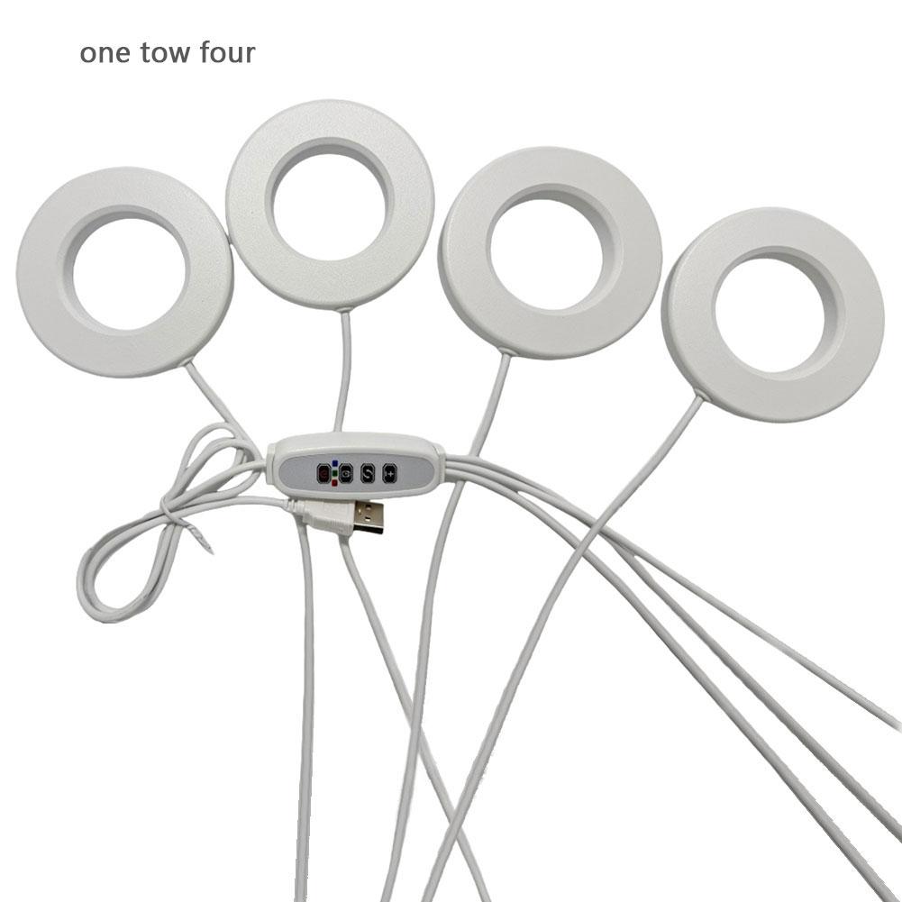 Светодиодная лампа полного спектра с 4 уровнями регулировки яркости для выращивания растений, регулируемая по высоте подсветка для комнатных растений