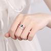 Двухслойное открытое кольцо из стерлингового серебра 925 пробы, корейское модное индивидуальное универсальное ювелирное изделие, регулируемое кольцо, серебряные украшения