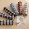 Japanese and Korean Plaid Imitation Cashmere Tassel Scarf for Women Checkerboard Fashion Commuter Warm Scarf Shawl