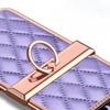 Case for Samsung Galaxy Z Flip 4 5G, Rhombus Grid, Purple