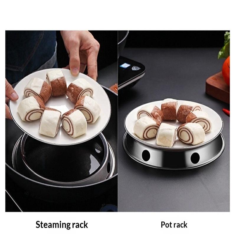 1Pcs Stainless Steel Wok Ring Pot Holder Gas Stove Rack Heat Insulation Cooking Support Stand Kitchen Accessories