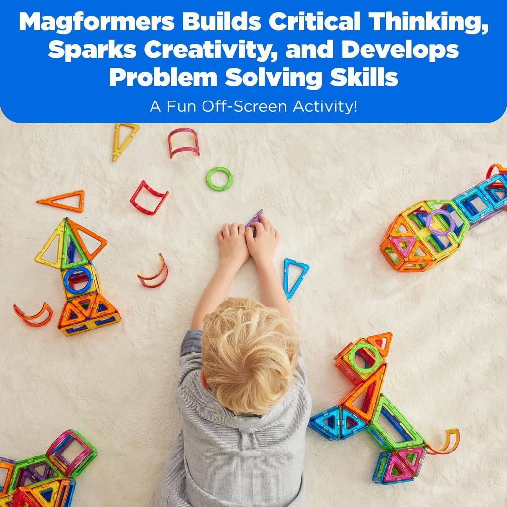 Magformers Designer Magnetic Building Educational Toy for Fostering Creativity 62-Piece Set, Blocks, [Used]