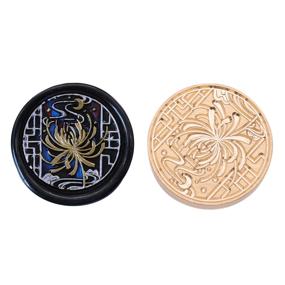 Восковая медная головка с рисунком окна, серия, винтажная ремесленная запечатывающая головка для открыток, конвертов, свадебных приглашений, подарочной упаковки