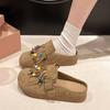 Height-increasing Shoes, Thick-soled Shoes, Slippers, New Style, Half-toe Slippers, Women's Shoes