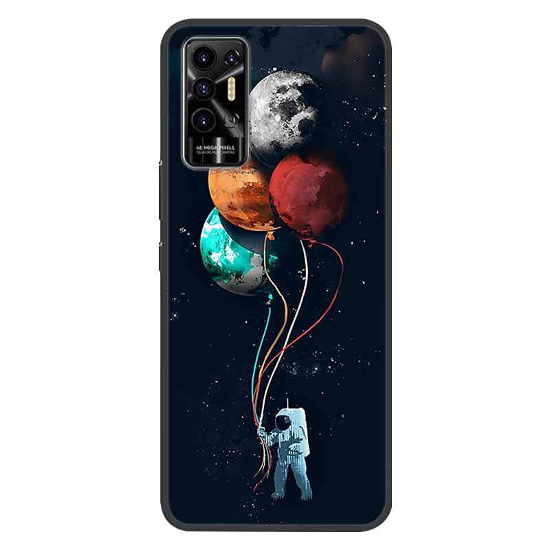 Чехол для Tecno Pova 2 Pova2 Ударопрочный Мягкий силикон ТПУ Задняя крышка Для Tecno Pova 2 Чехлы для телефона Pova2 2021 Чехол Милый мультфильм