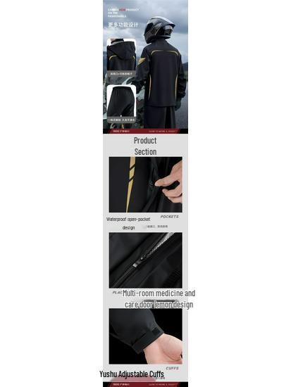 Водонепроницаемый мотоциклетный костюм - Комплект плаща и брюк для электромобиля для использования на открытом воздухе