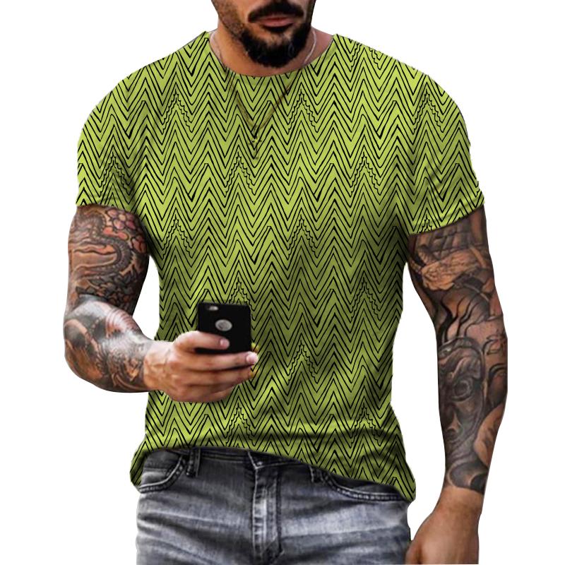 Funny Men'S T-Shirt 3D Printed T Shirts Oversized Loose Short Sleeve Summer Men Clothing Vintage Street Solid Pattern Tees Tops
