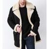 Autumn and Winter Thickened Fur Integrated Men's Coat Imitation Leather Velvet Long Coat European Version Men's Jacket