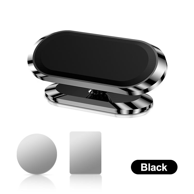Магнитный автомобильный держатель для телефона, мини-подставка в форме полосы на 360 градусов, металлический магнит, GPS, автомобильное крепление, настенный кронштейн для офиса, спальни