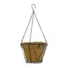 Metal Hanging Planter Basket Hanging Basket with Coconut Fiber Liner Wire Frame Flower Pot for Indoor Outdoor Plants Flowers