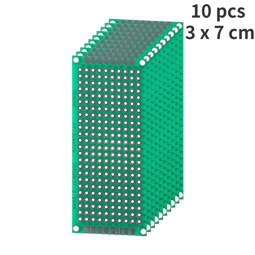 4-40 шт., универсальный макет печатной платы, двухсторонний макет 2x8, 3x7, 4x6, 5x7, 7x9 см, макетная плата, DIY электронный комплект