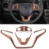 Car Interior Peach Wood Grain Inner Door Handle Decoration Frame Car Styling For Honda CRV CR-V 2017 2018  