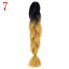 Ombre Braiding Hair Extensions 24inch 115g Synthetic Jumbo Braids Hair Fiber Pink Purple Blue Green