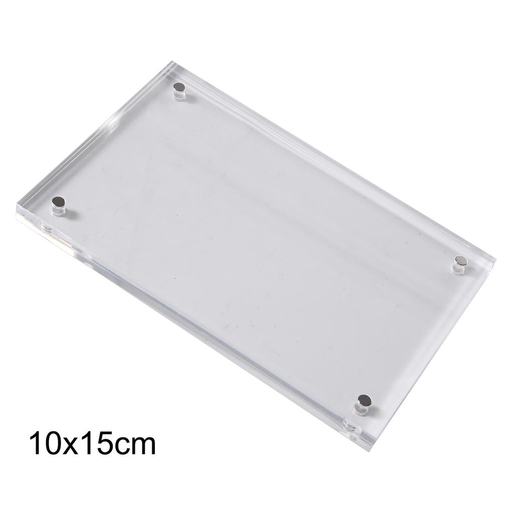 Transparent Acrylic Photo Frame Magnetic Poster Display Stand