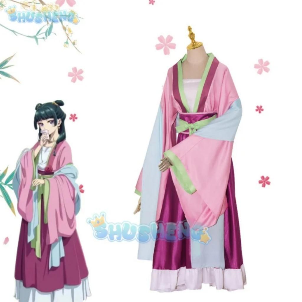 Аниме Кусурия Но Хиторигото Маомао Косплей Костюм Униформа Хэллоуин Вечеринка Аниме Ролевая Игра Наряд для Женщин