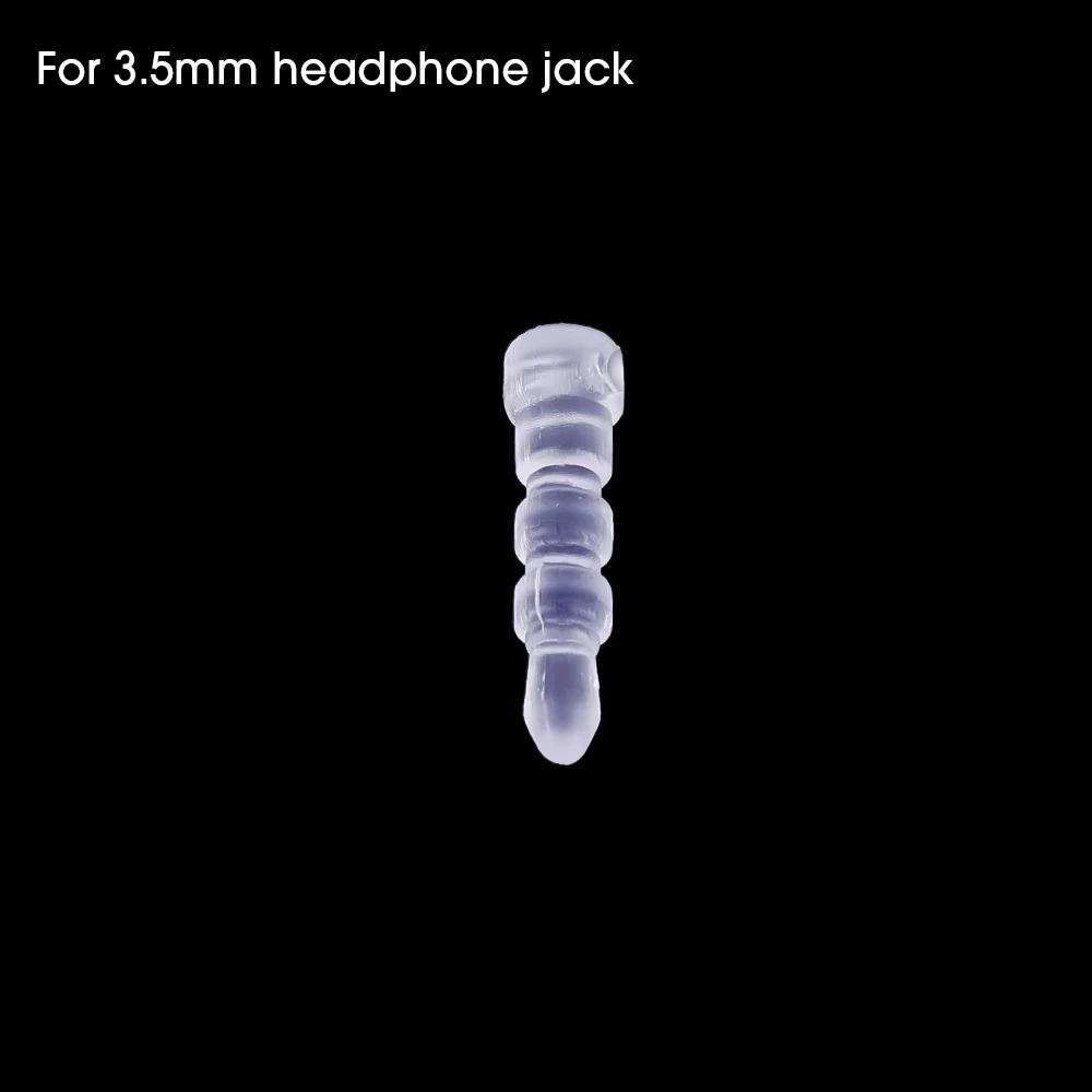DIY Dust Plug for Ios Type C Micro Anti Dust Cap Cover for Iphone Samsung Transparent Charging Port 3.5mm Earphone Jack Plugs