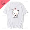 Lovely Bubu Is Throwing Flip-flops At Dudu Since He Teases Bubu T Shirt Bear Tshirt Kawaii Unisex Clothes Unisex Tops Graphic Shirt Unisex