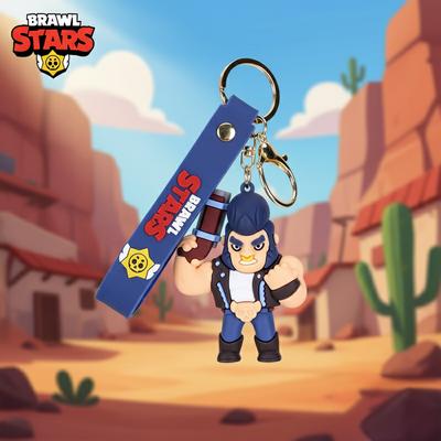 Брелок Бравл Старс Brawl Stars Bull Булл боец фигурка игрушка для ключей, рюкзака, сумки 7 см