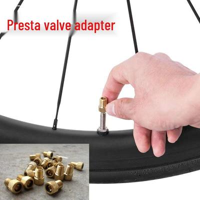 Адаптер Presta на Schrader для легкой накачки - Совместим с шоссейными велосипедами Giant и горными велосипедами французского типа