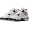 Air Jordan 4 Retro OG PS White Cement 2025 Детские кроссовки Summit-White Fire-Red Tech-Grey IB4388-100