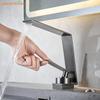 Смеситель для раковины в ванной, современный смеситель с одним отверстием, кран для горячей и холодной воды, смеситель для ванной комнаты, монтируемый на палубе, различные смесители для раковины