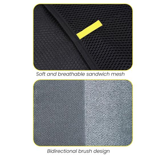 Dog Hair Shaver Double-Sided Pet Hair Removal Glove Breathable Mesh Pet Grooming Glove Anti-static Pet Hair Glove