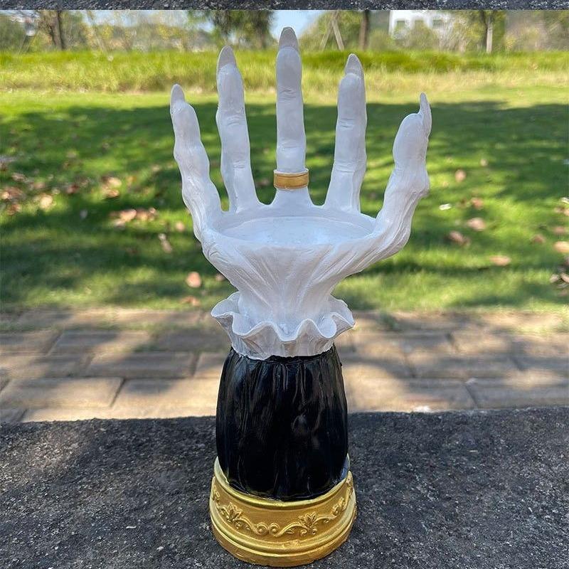 Modern Resin Candle Holders Hand Elegant Terror Luxury Candlesticks Center Candle Holder Centerpiece Valentines Day Gift Candlestick Decoration