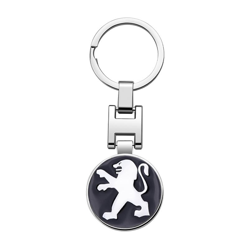 2026 Hot Car Sticker Peugeot Car Badge Keychain Zinc Alloy Keyring Pendant Accessories For Peugeot 107 408 4008 308 3008 5008 50