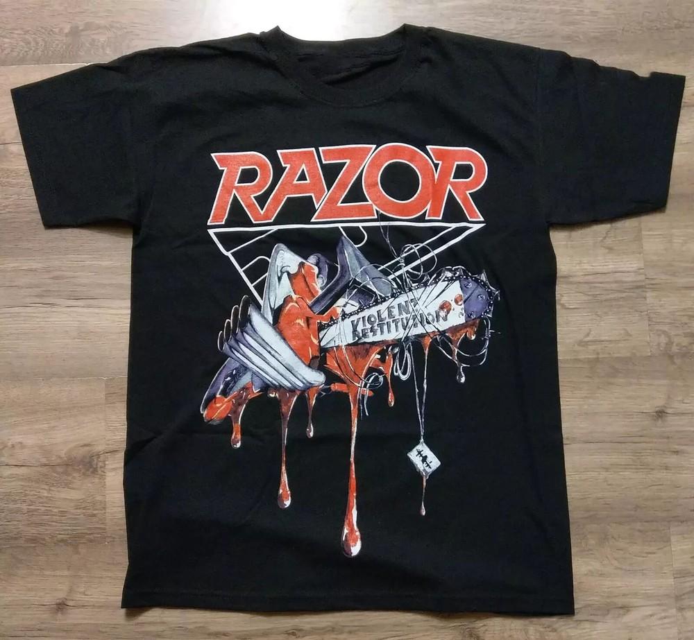 RAZOR Violent Restitution Коллекция Альбомов Полноразмерная S-5XL Футболка M516 Унисекс Футболка