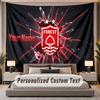 Custom Name Text Tapestry Nottingham Forest Personalized Polyester Wall Tapestry For Bedroom And Room