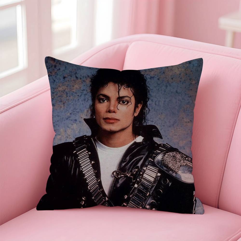Classic Singer M-Michael Jackson Pillow Case Printed Pillowcase for Living Room Sofa Cushion Cover & Bedroom Decor