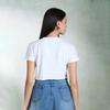 Virgio Women Crop Length Regular Boxy Fit Round Top