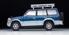 Tomica Limited Vintage Neo 1/64 Scale LV-N206a Mitsubishi Pajero Mid-Roof Wide VR with Optional Parts, 1994 Model, Blue/Silver, Finished