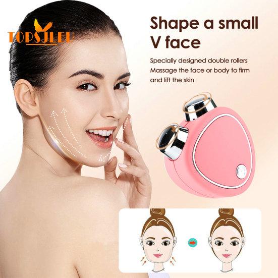 Устройство для массажа лица, микротоковая подтяжка кожи, подтяжка лица для похудения, вибрация, улучшение кровообращения, целлюлит, ноги, массажер для лица, плеч и головы