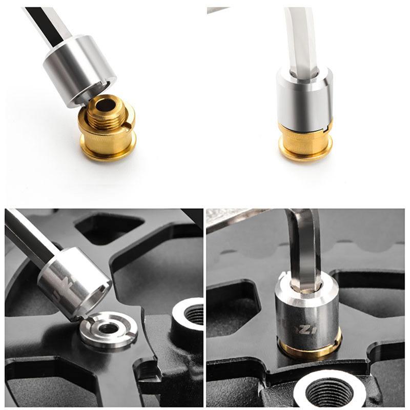 MTB Road Folding Bike Chainring Bolts Nut Wrench Chainwheel Tool - Screw Removal And Install Tools for Cycling