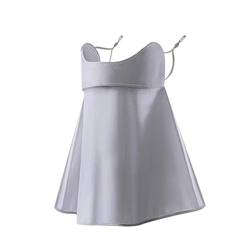 Уличная маска Ice Silk Sunscreen Mask для женщин, летняя, анти-УФ, быстросохнущая, дышащая, защита шеи, повязка на голову с ушами