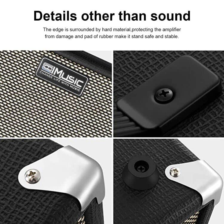 Усилитель для бас-гитары Coolmusic TS112, комбоусилитель для электрогитары и баса мощностью 30 Вт со встроенным чистым и дисторшн-овердрайвом, переключение двух тонов