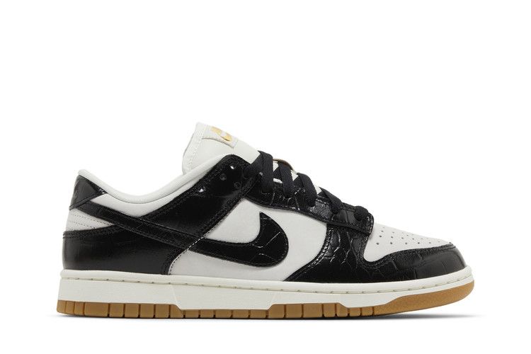 Nike Dunk Low LX Черный Крокодил (Женский)