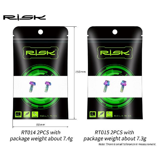 RISK M5x12mm Ti Bicycle Water Bottle Cage Bolt Titanium Bike Bottle Holder Screw Cycling Accessories