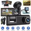 Driving Recorder High-definition Night Vision 1080P Front, Interior, Rear 2-inch Three Lens In Car Camera