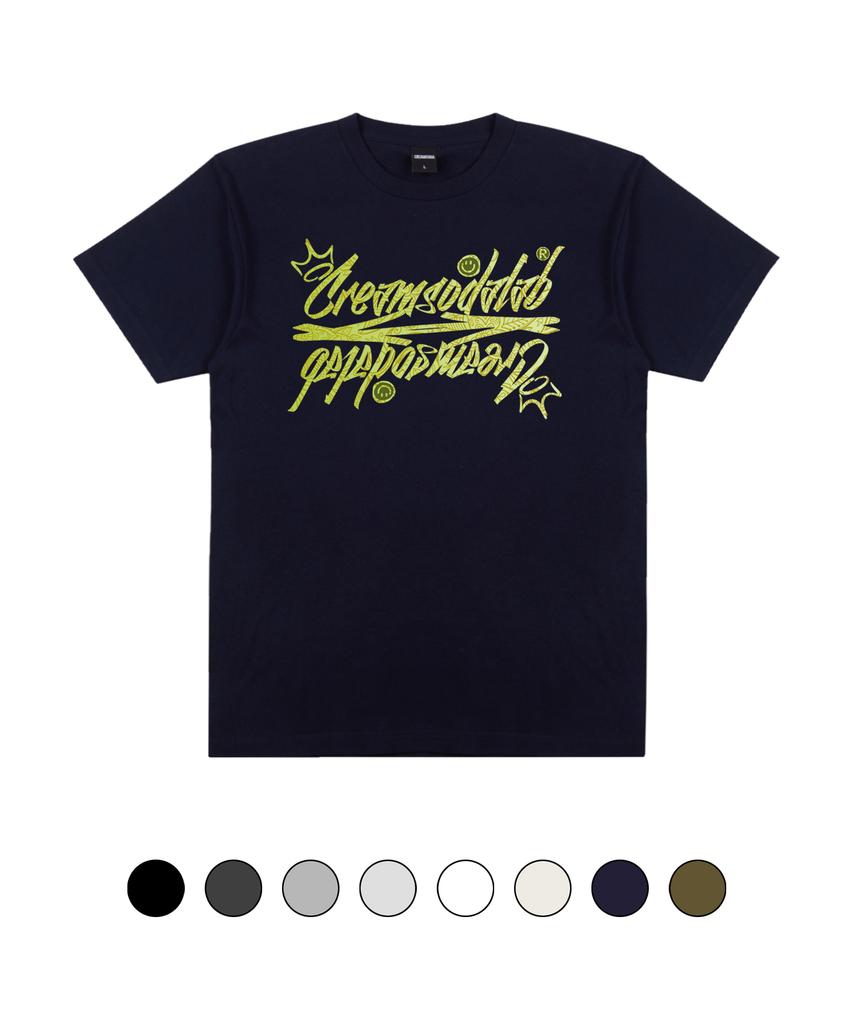 CREAM SODA LAB Paisley Logo Short Sleeve T-Shirt (Type A)