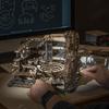 Движущаяся 3D деревянная головоломка-подставка Серия «Ночь» с японскими инструкциями Tsukurundesu® (Мраморный город)