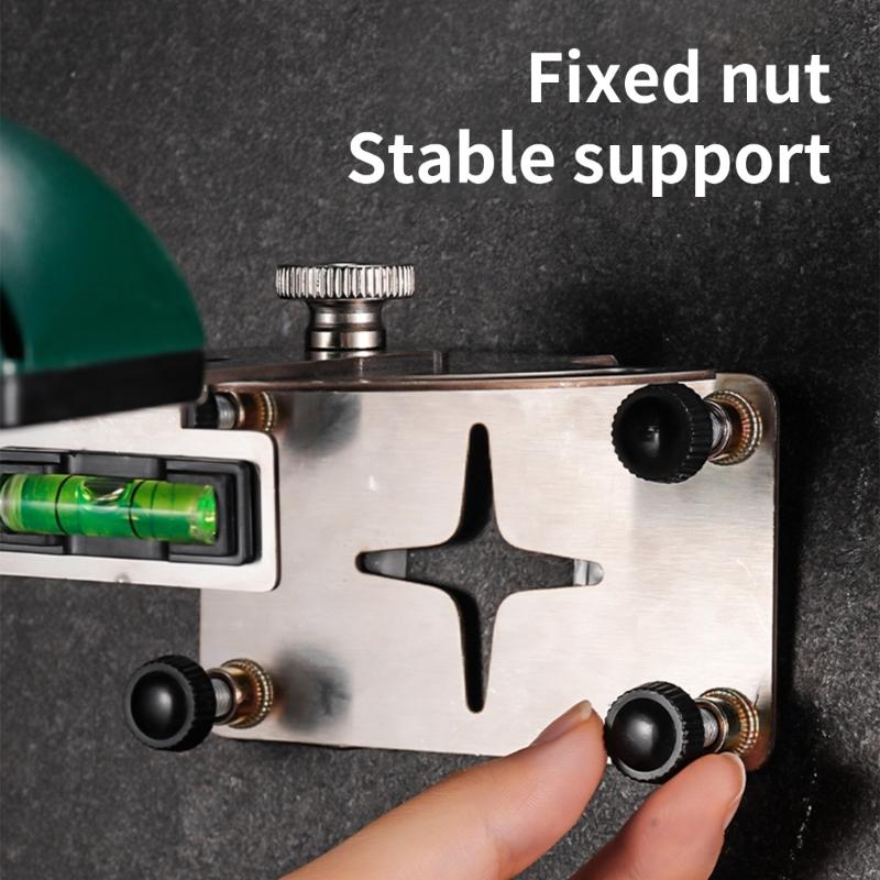 Precise Lasers Level Holder Support With Fluorescent Alignment Vials Adjustable Wall Bracket And Stainless Steel Build